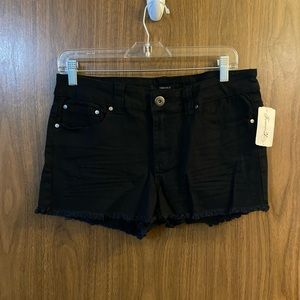 Forever 21 black denim cut off shorts size 30 (fits like size 8) NWT